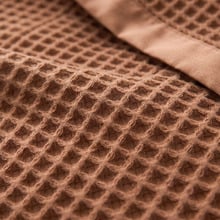 Freida Washed Cotton Waffle Blanket